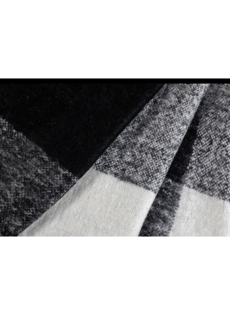 RHOME Acrylic Sofa Throw Throw Blanket for Living Room Sofa Chair Couch Reversible Breathable Throw Throws for Gifting Size 55 X 63 Inch 138 X 158 Cm