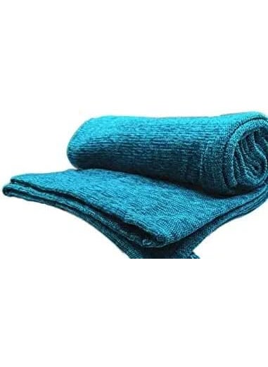 AMI CREATION Chenille Textured Throw Soft Sofa ThrowThrow BlanketThrows for Sofa and Couch or Sofa Throw Cover for 3 Seater SofaCouch Size 140 x 210 Cm Blanket55 84 Inch SkyBlue