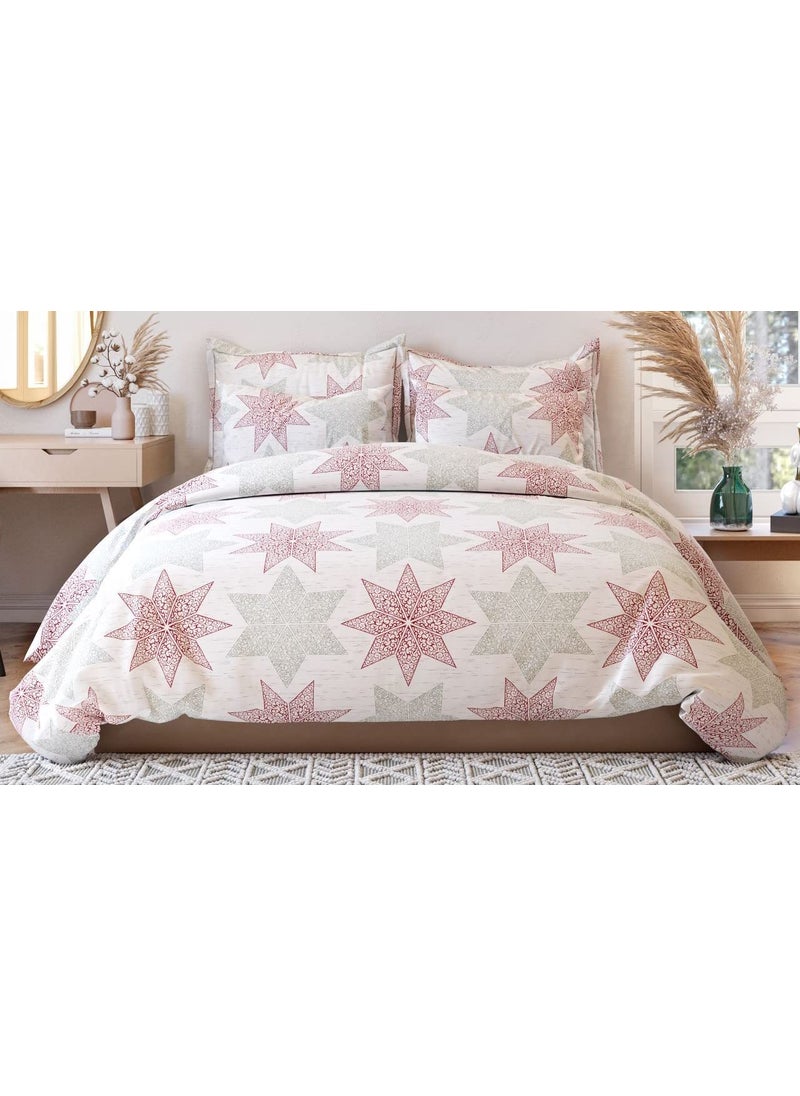 Castiqa Elastic Fitted Supersoft Premium Brushed Cotton 150TC Bedsheet with 2 Pillow Covers Fits Upto Mattress of 8Inches Queen Size 60x78 Pink