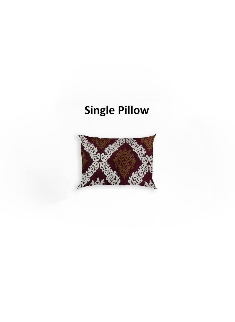 Temoli Flannel Elastic Fitted Warm bedsheets for Winter Single Bed Winter bedsheets for Single Bed 60X90 Inch Fit Upto 8 Inches of Mattress Fitted Single Bedsheet Hexa Maroon