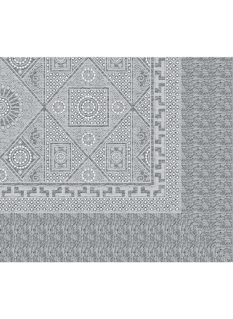 EasyGoods 240 TC Pure Cotton Bedsheet for Double Bed King Queen Size Bed Jaipuri Rajasthani Design with 2 Pillow Covers Extra Soft Wrinkle Free 90 x 103 inches Gray Monarch08
