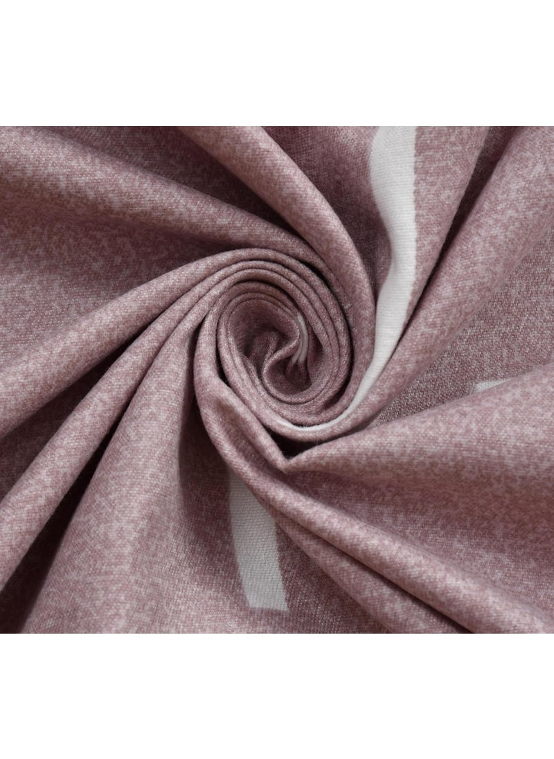 SHOMES 100 Pure Glace Cotton Elastic Fitted Bedsheets 72 x 78 All Around Elasticated Double Bed Sheet with 2 Large Pillow Covers 18x28 Inches Brown