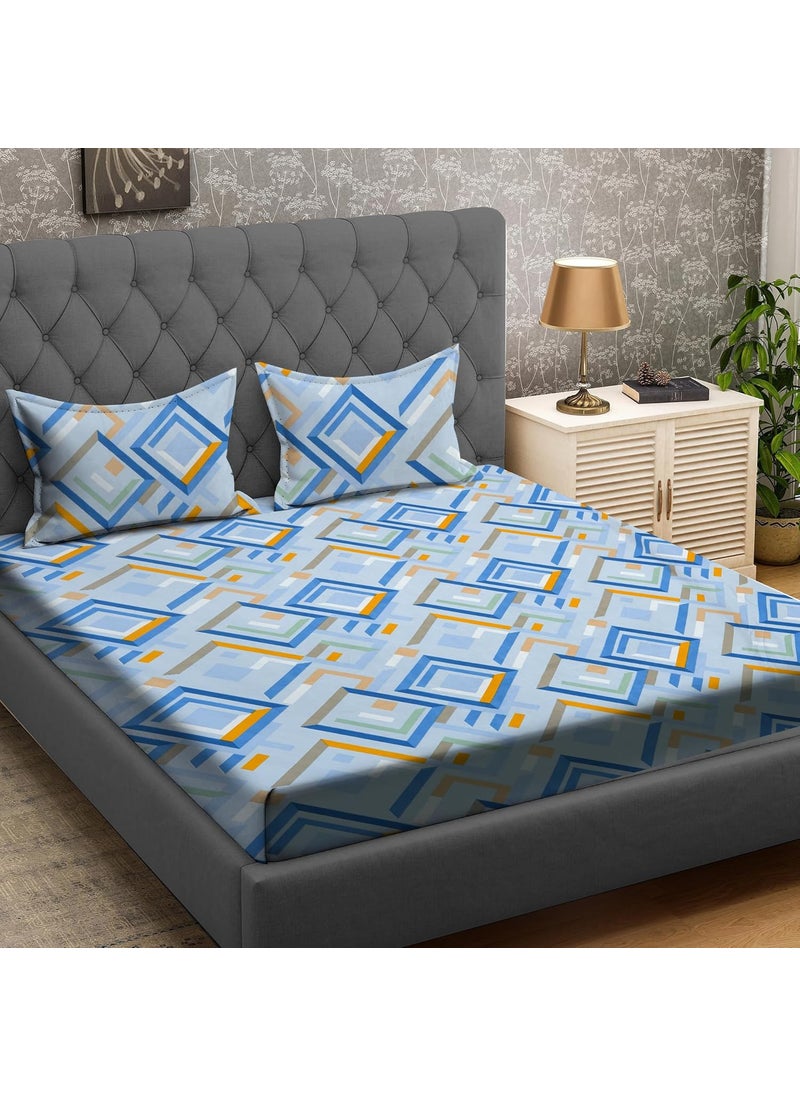 COZY FURNISH Super Soft Brushed Microfiber Cotton Double Bedsheet with 2 Pillow CoversBedsheet 90X100Inches Pillow Covers 17X27Inches Bedsheet for Double Bed Beige