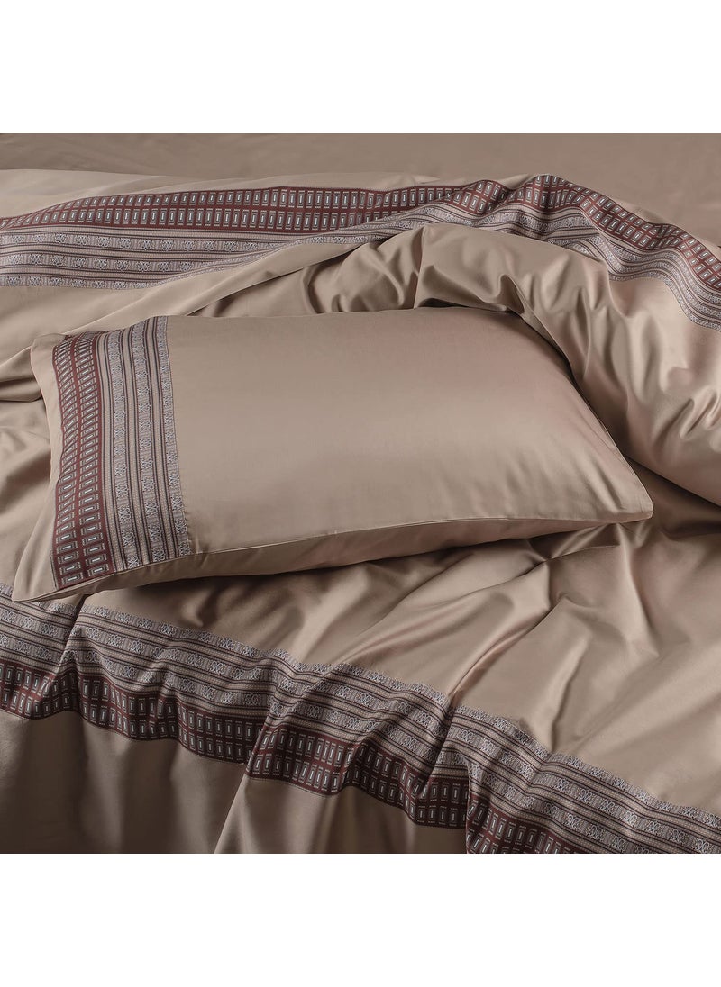 Spread Spain Cotton Villa Barcelona Bedsheet Super King Size with 2 Pillow Cases 500 Thread Count 108 x 108 Inch Mouse