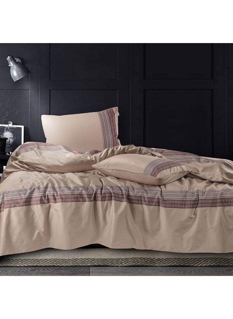 Spread Spain Cotton Villa Barcelona Bedsheet Super King Size with 2 Pillow Cases 500 Thread Count 108 x 108 Inch Mouse