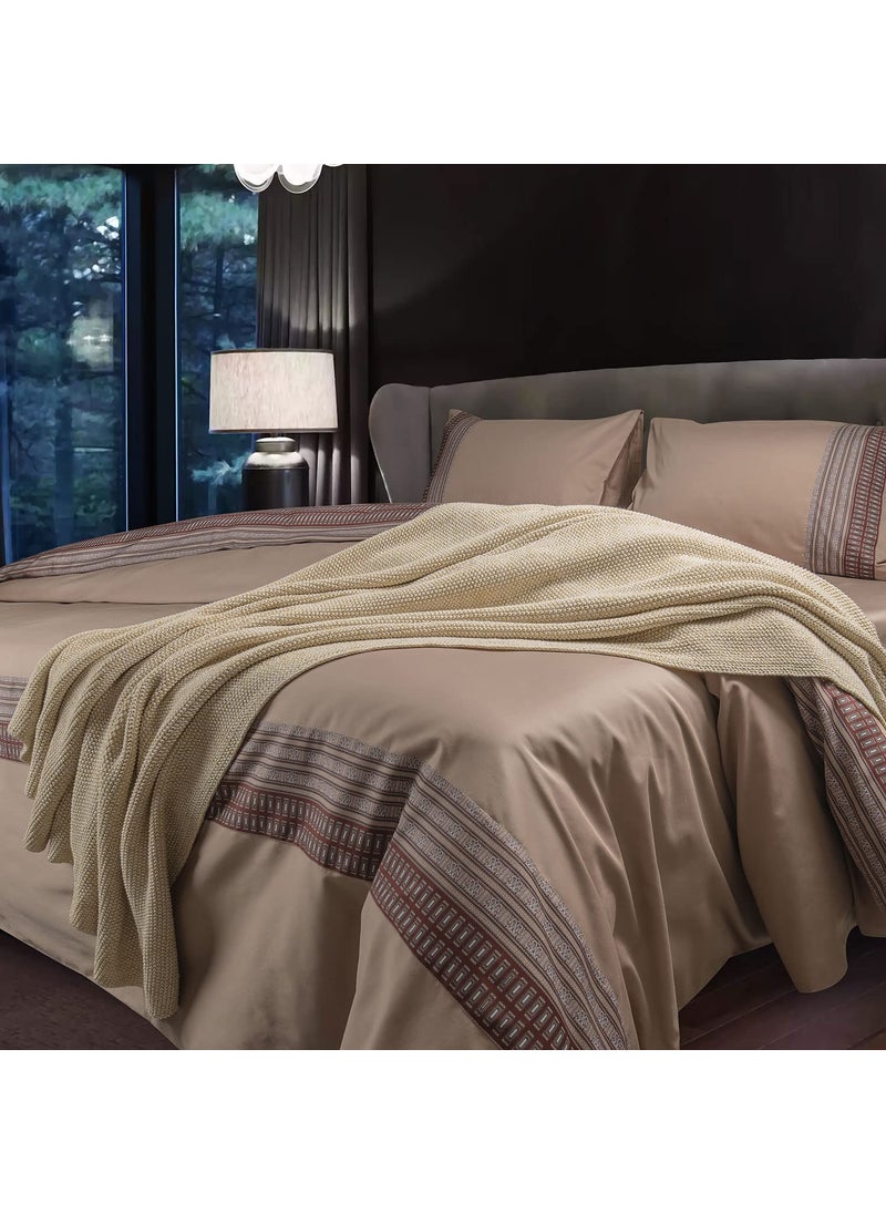 Spread Spain Cotton Villa Barcelona Bedsheet Super King Size with 2 Pillow Cases 500 Thread Count 108 x 108 Inch Mouse