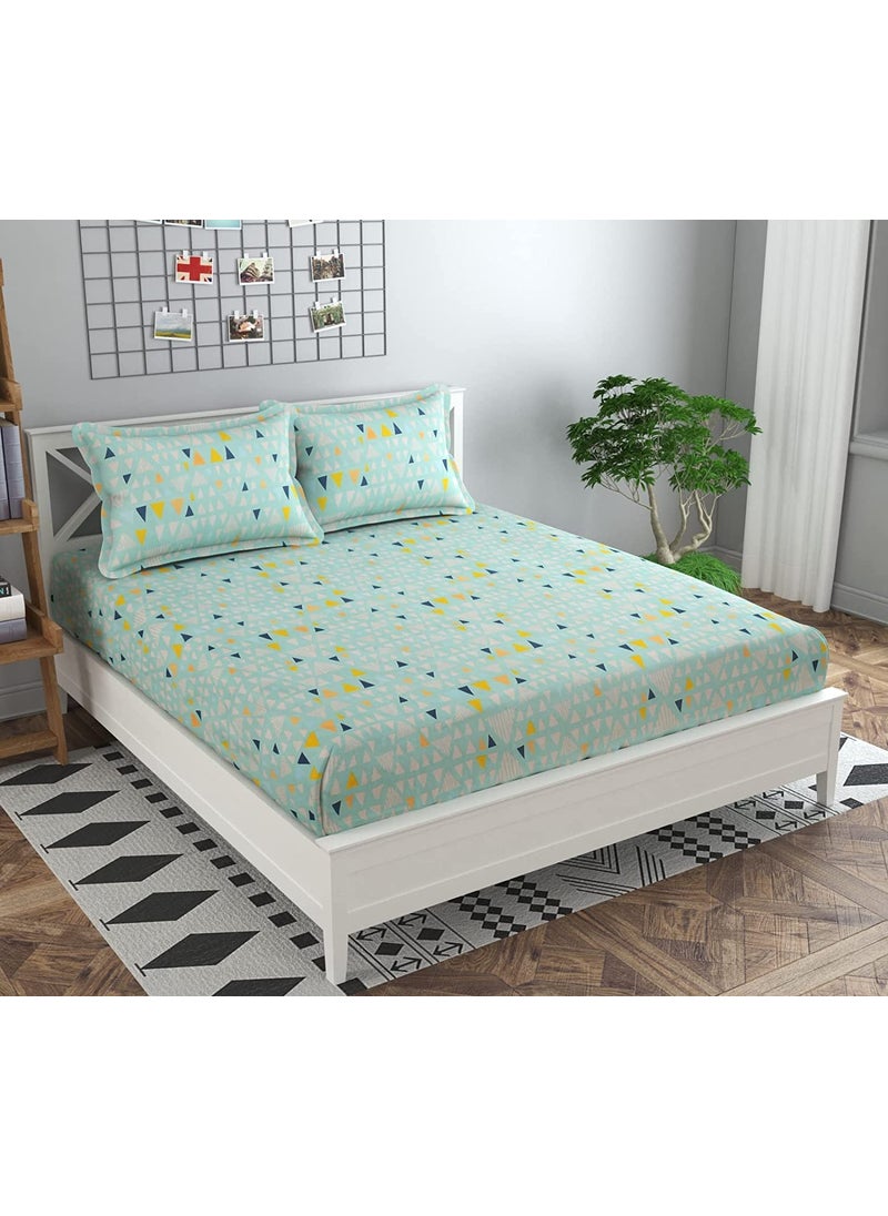 COZY FURNISH Super Soft Brushed Microfiber Cotton Double Bedsheet with 2 Pillow CoversBedsheet 90X100Inches Pillow Covers 17X27Inches Bedsheet for Double Bed
