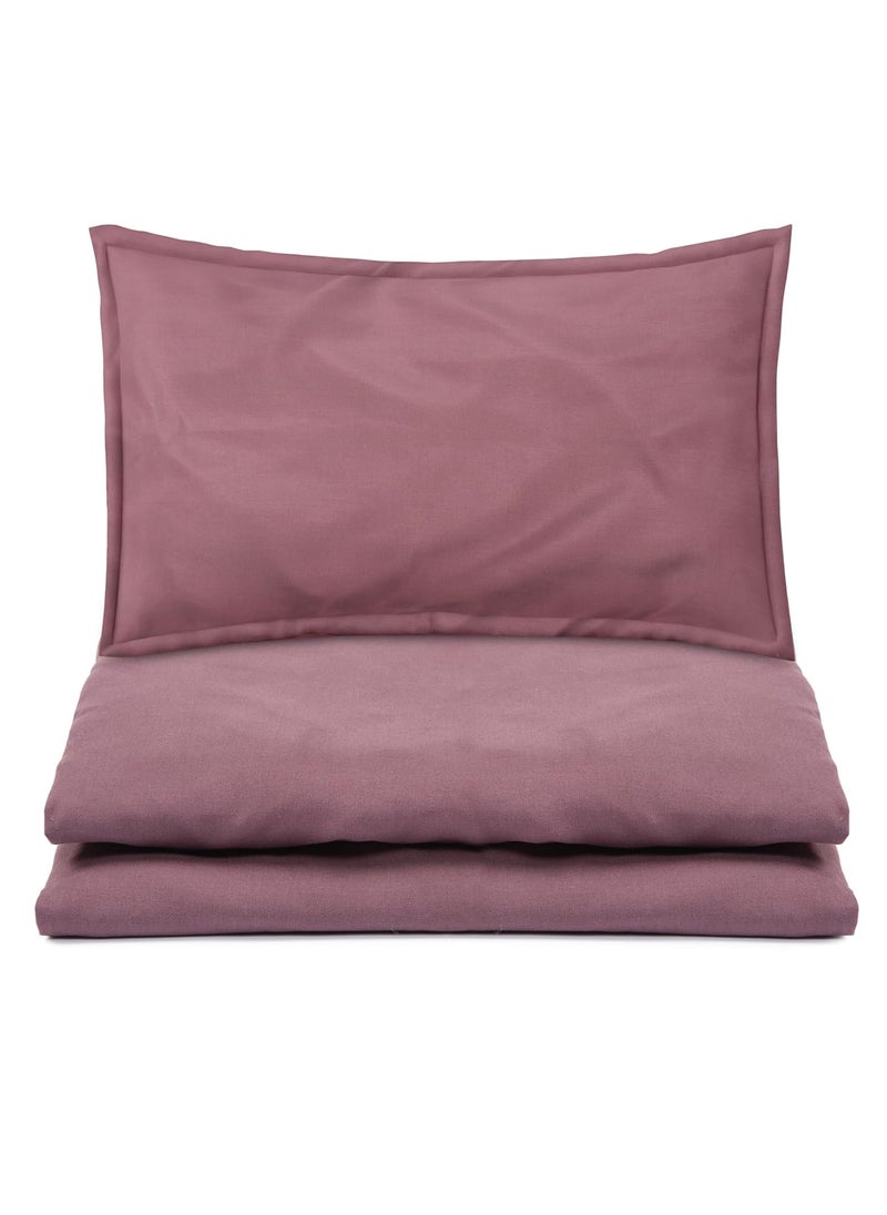 CloudWeave Home Company Premium Microfibre King Size Fitted Bedsheet 72 x 78 inches 10 Inch Drop with 2 Pillow Covers 18 x 27 Inches Solid Color Plum