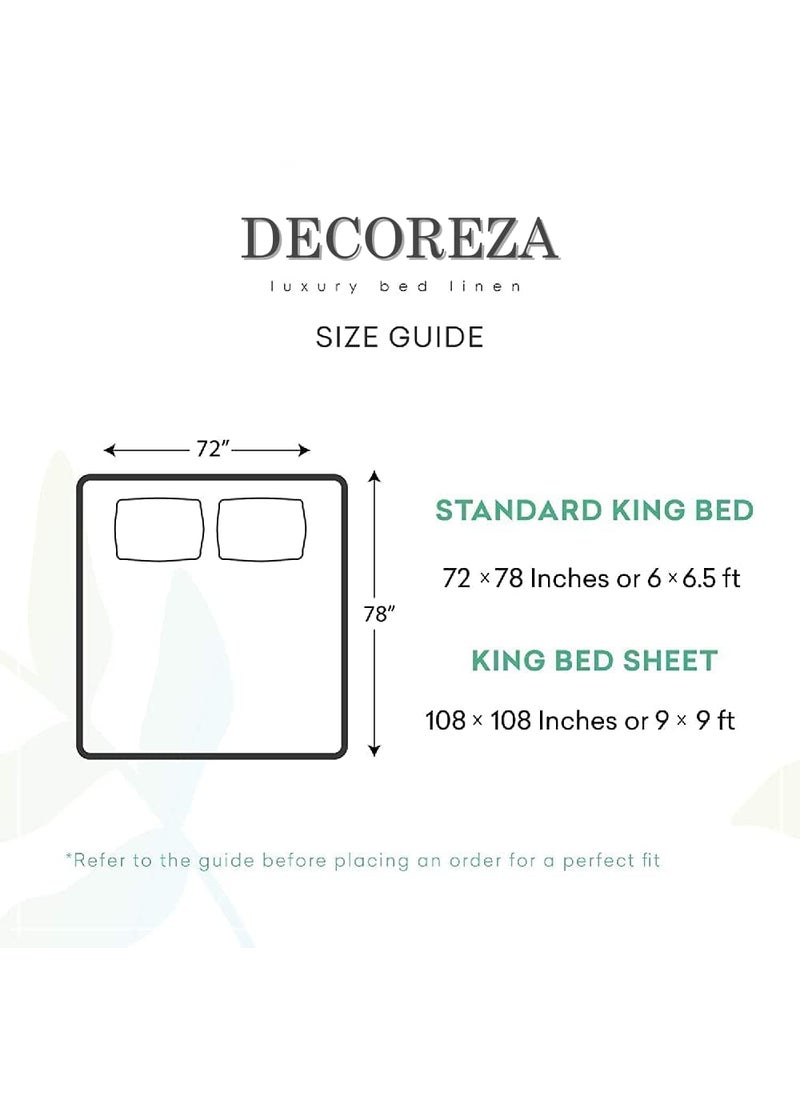 DECOREZA 210 TC Cotton Feel All Around Elastic Fitted Queen Size Double Bed Bedsheet with 2 Large Pillow Covers Fits Upto Mattress of 8 InchesSize 60 x 78 x 8 Inches Brown Geomatric