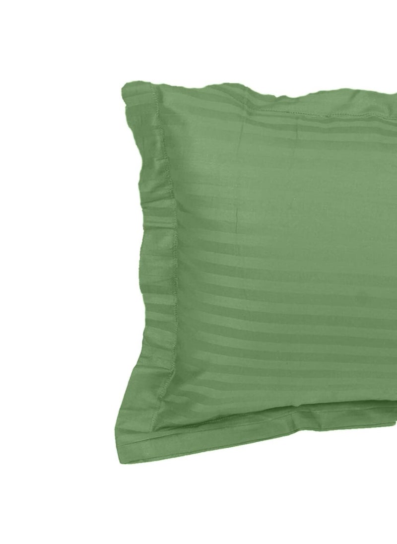 Comfy Cotton 210 TC Double Bedsheet with 2 Pillow Covers King Size Moss Green