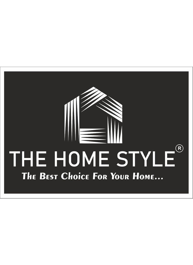 THE HOME STYLE Soft Cotton Super King Size XXL Printed Flat Double Bedsheet 108 X 108 Inches with 2 Pillow Cover Without Joint II 400 TC 9 Feet 108 x 108 Inches Super King Abstract Mist