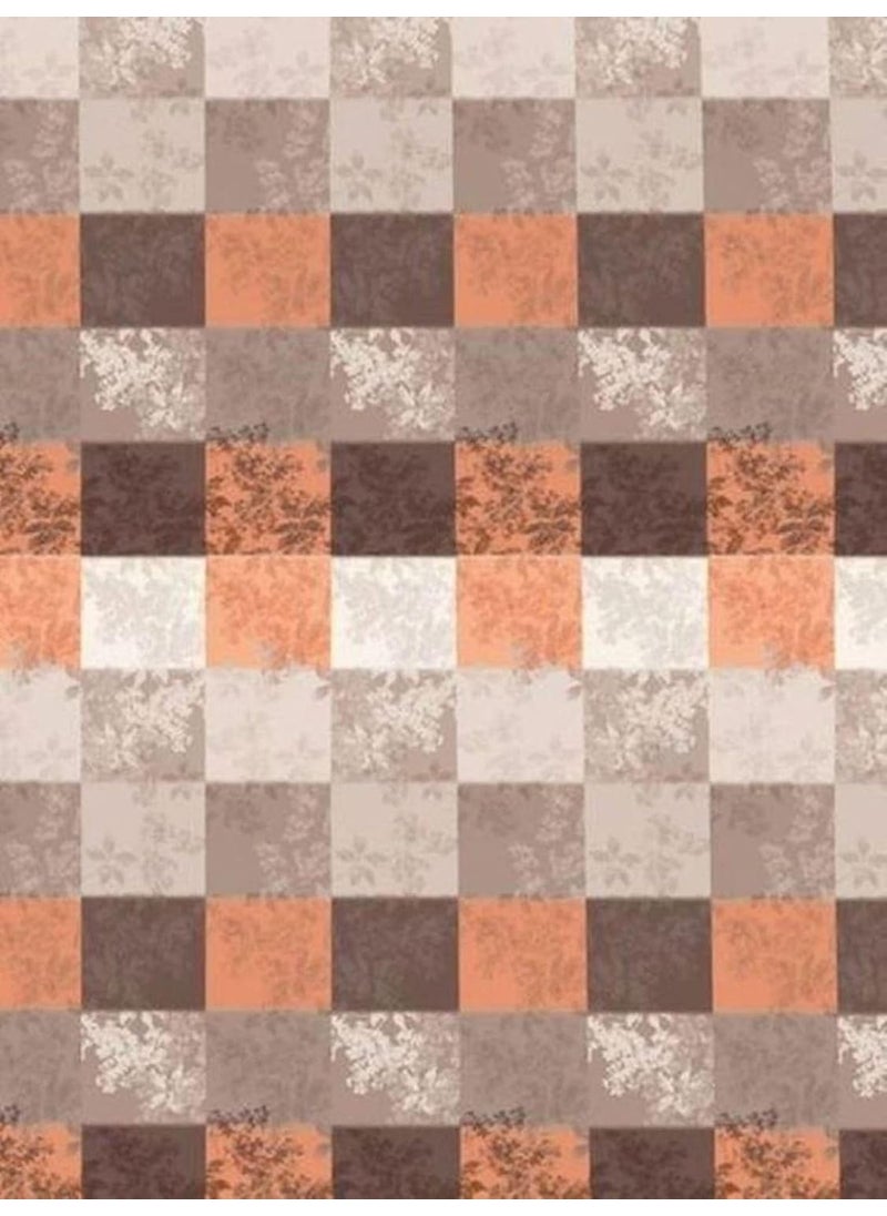 DDECOR Autumnal 100 Cotton Double Bedsheet with 2 Pillow Covers Brown
