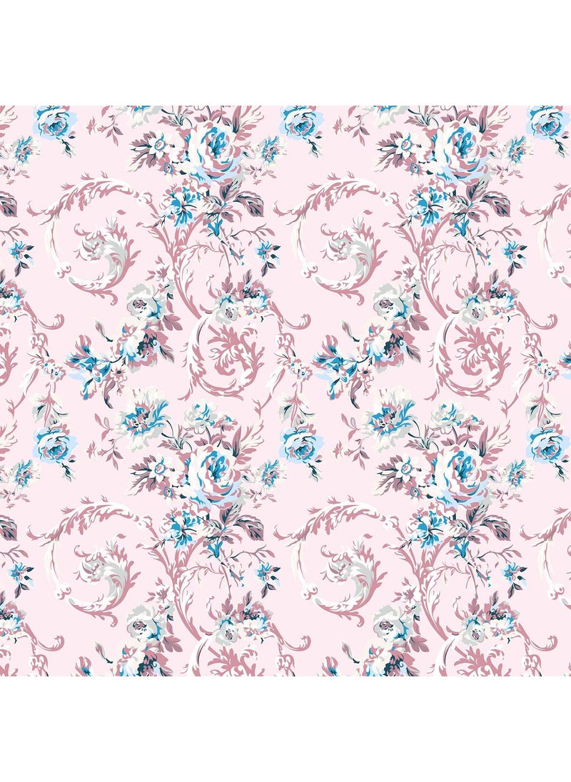 EasyGoods Daisy Floral Bedsheet 100 Cotton Bedsheet for Double Bed King Size Double Bedsheet with 2 Pillow Covers 400 TC Premium Printed Flat Bed Sheet 9ft x 9ft Pink