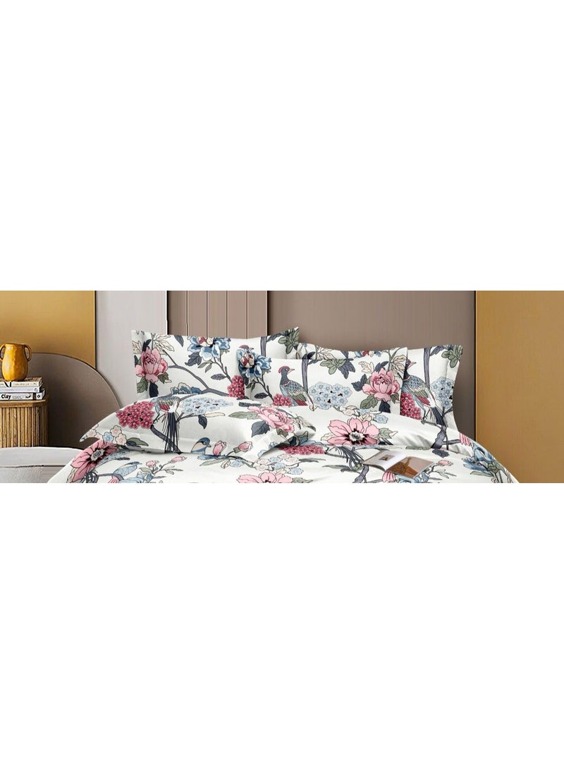 Castiqa Premium Polycotton 220TC Elastic Fitted Bedsheet with 2 Pillow Covers Fit Upto 8 inch Mattress Queen Size 60x78inch Mehandi Green