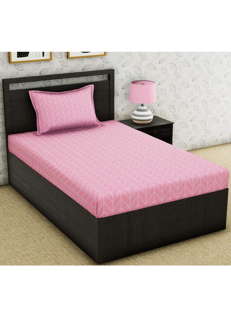 COZY FURNISH Super Soft Brushed Microfiber Cotton Single Bedsheet with 1 Pillow CoverBedsheet 60X90Inches Pillow Cover 17X27Inches Bedsheet for Single Bed