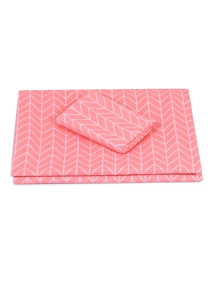 COZY FURNISH Super Soft Brushed Microfiber Cotton Single Bedsheet with 1 Pillow CoverBedsheet 60X90Inches Pillow Cover 17X27Inches Bedsheet for Single Bed