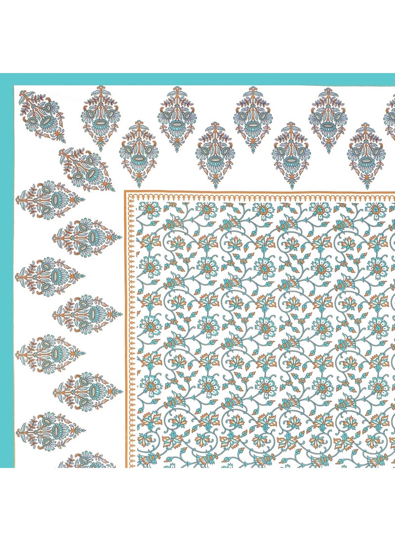 JAIPUR PRINTS 100 Cotton Rajasthani Traditional Jaipuri Queen Size Double Bedsheet with 2 Pillow Covers Queen40