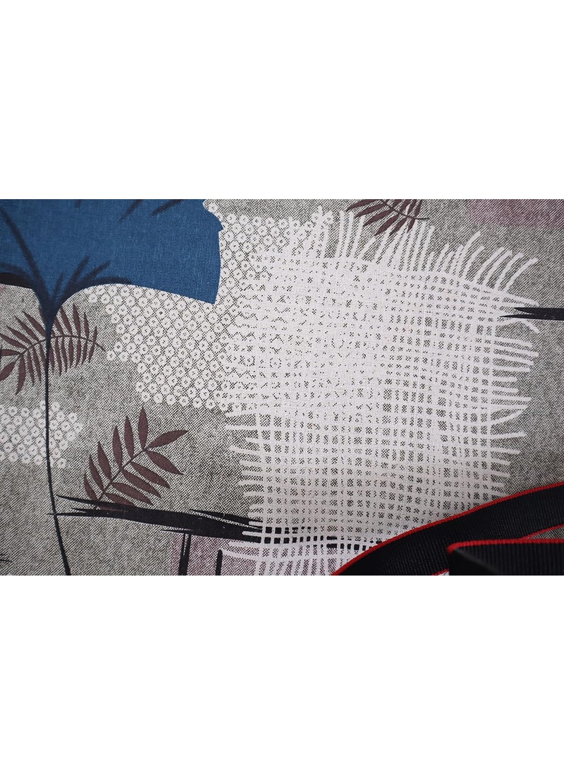 RD TREND Presents 300 Tc 100 Cotton Elastic Fitted bedsheets King Size 78x72x8 Inchs 198x182x20 CM with 2 Pillow Covers Size 18x28 inches ColorGrey Floral