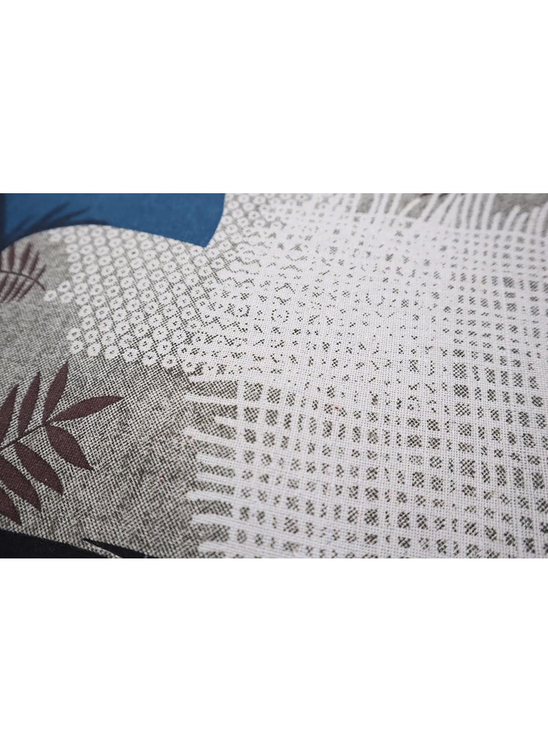 RD TREND Presents 300 Tc 100 Cotton Elastic Fitted bedsheets King Size 78x72x8 Inchs 198x182x20 CM with 2 Pillow Covers Size 18x28 inches ColorGrey Floral