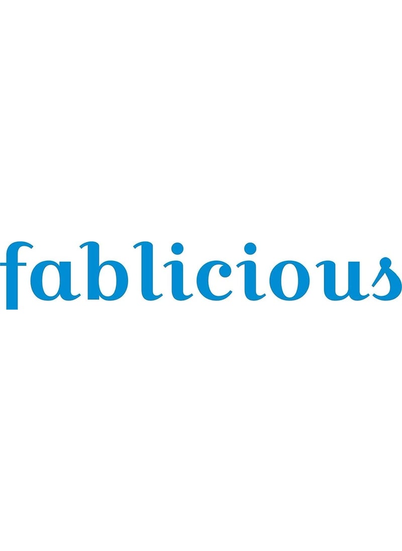 Fablicious Glace Cotton Satin Striped Plain Bedsheet for Double Bed with 2 Pillow Covers Aqua 90x100