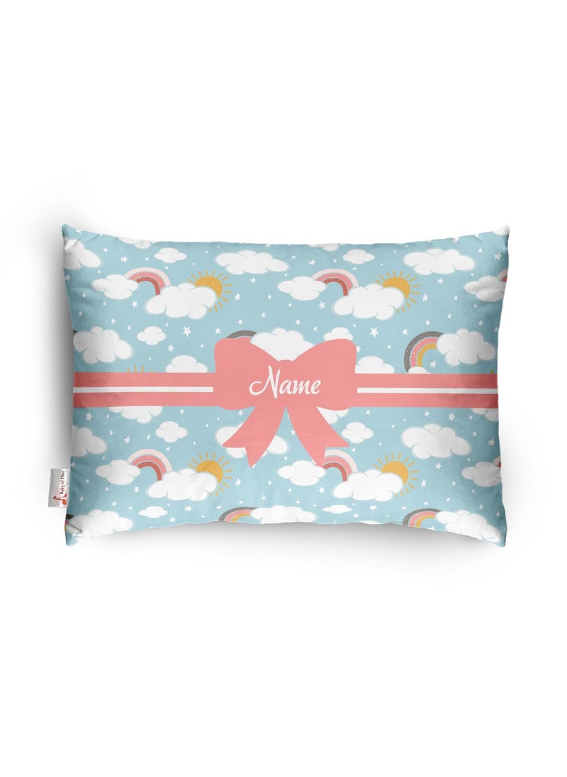 Baby of Mine Personalized Pillow for Kids Custom Name Super Soft Cotton Kids Cushion for Infants Toddlers 1 Month to 5 Year Olds Adorable Prints