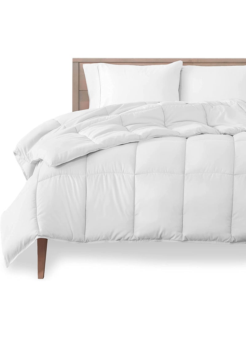 ABM UNLIMITED All Season Siliconized Fiberfill Microfibre Reversible Kids Comforter White