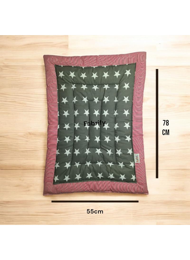 Newborn Baby Godadi Baby Bed Mattress Rajai Godari Quilt 80x58 CM Multi1