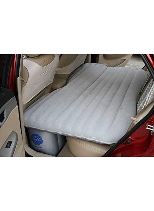 Mbuys Mall Inflatable Car Bed Mattress with Two Air Pillows Car Air Pump and Repair Kit Silver