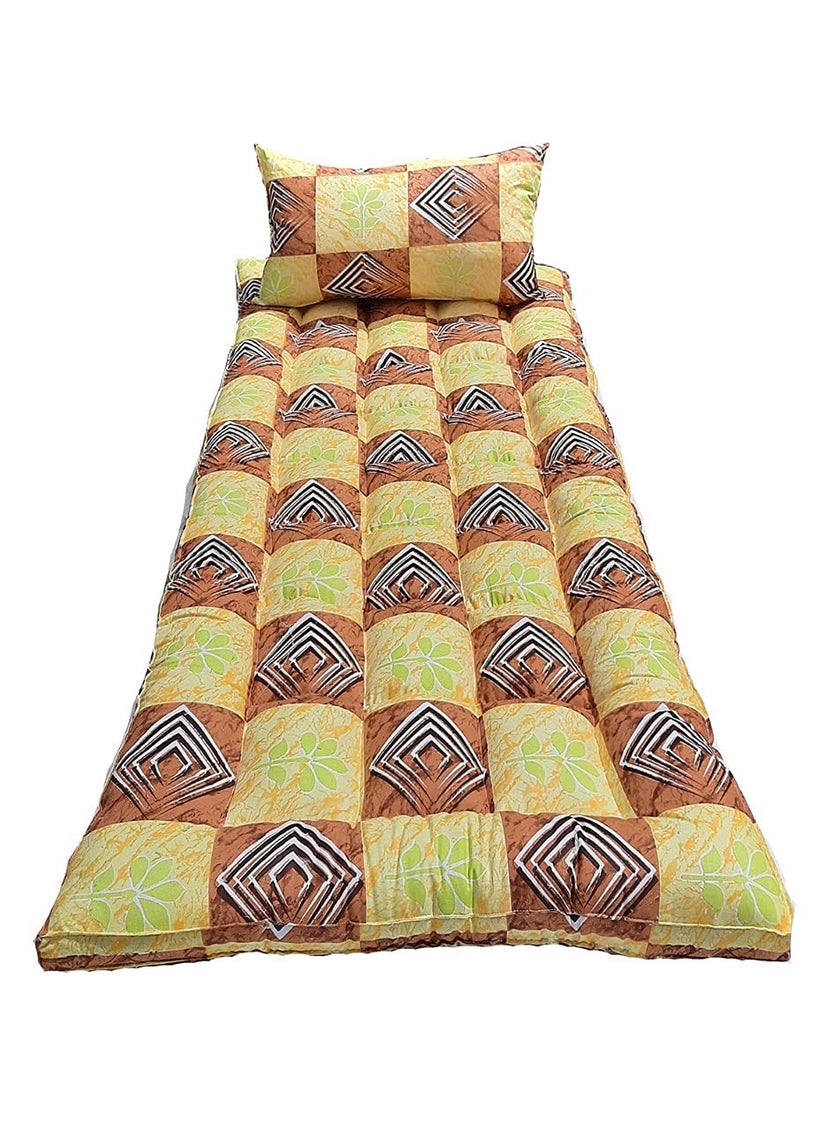 Nivedha Mattress KapokSilk Cottonilavam Panju Soft Sleeping Foldable Hostel Bed Mattress 625 x 25 feet x 3 inches with 1 Pillow