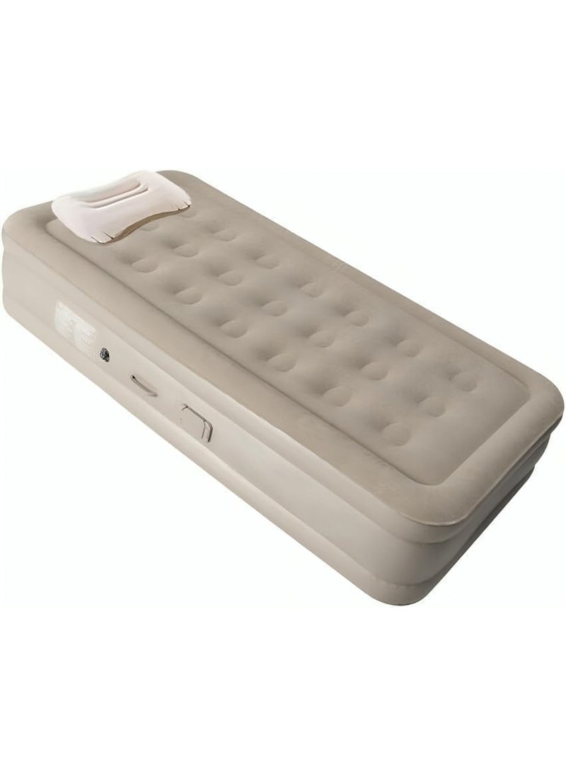 NITRAZONE Single Air Bed Inflatable Bed with Builtin Electric Pump 3 Mins Quick SelfInflationDeflation Guest Air Mattress Blow Up Bed for Home Portable Camping Travel 190x100x40cm