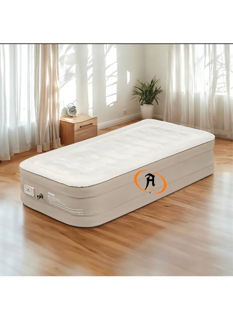 Alinos Single Air Bed Inflatable Bed with Builtin Electric Pump 3 Mins Quick SelfInflationDeflation Guest Air Mattress Blow Up Bed for Home Portable Camping Travel 190x100x40cm 250kg MAX