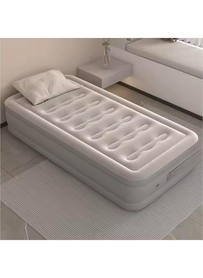 MAHESHAA Air Mattress18 inch Inflatable Airbed Luxury Double High Self Inflation Deflation Queen Air Mattress withUpgraded Builtin Pump Blow Up Guest Bed for Home Portable Camping Travel