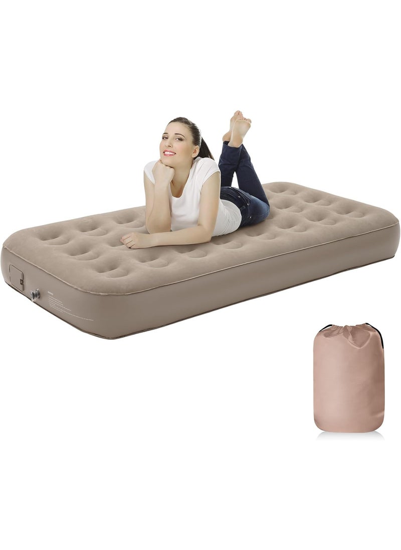 Cyrox Durable Inflatable Bed Lightweight Comfortable SelfInflating Air Mattress for Camping Travel Extra Guest Comfort Easy Setup 1Pcs