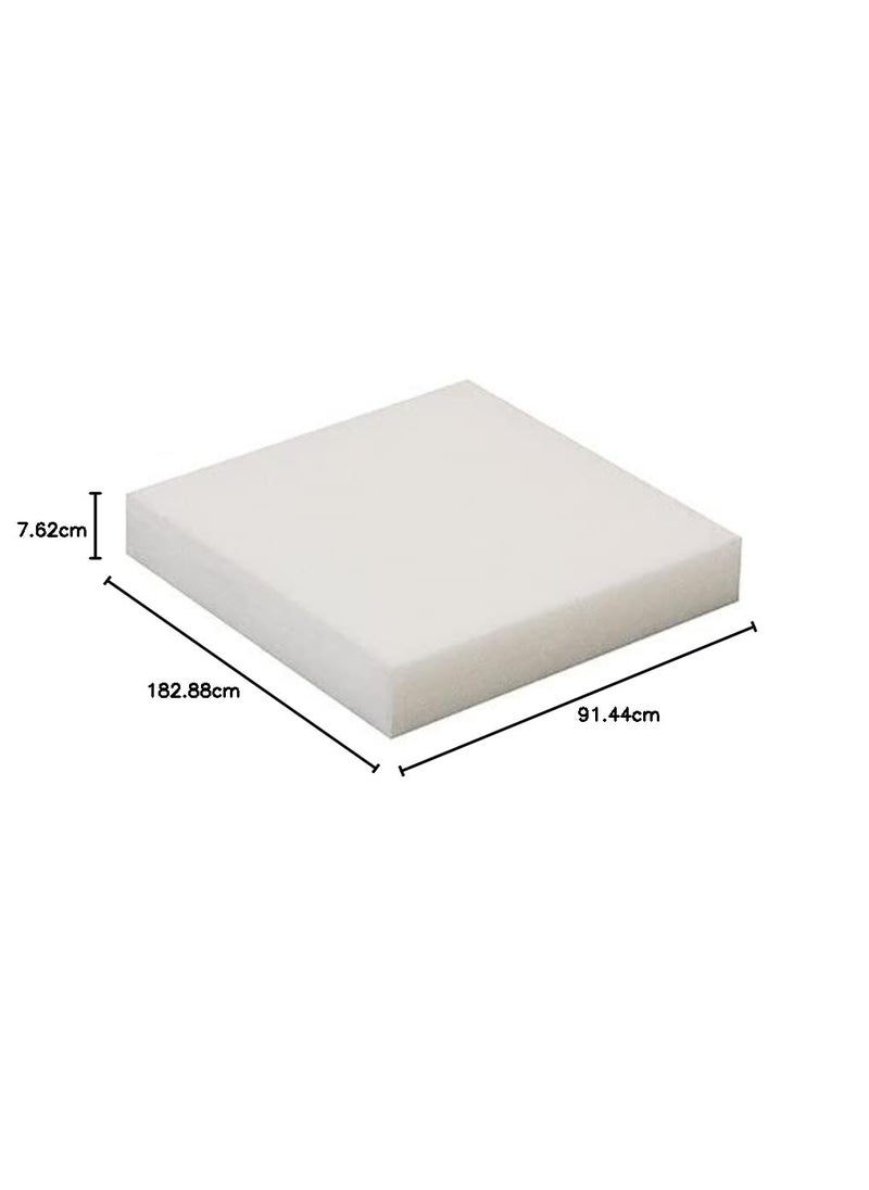 NIVEDHA MATTRESS PU Foam Single Soft Multi Purpose Durable Yoga Mat Trekking Travel Mattress 28 Density Size 6x3 ft 72x36x3 inch Pack of 1
