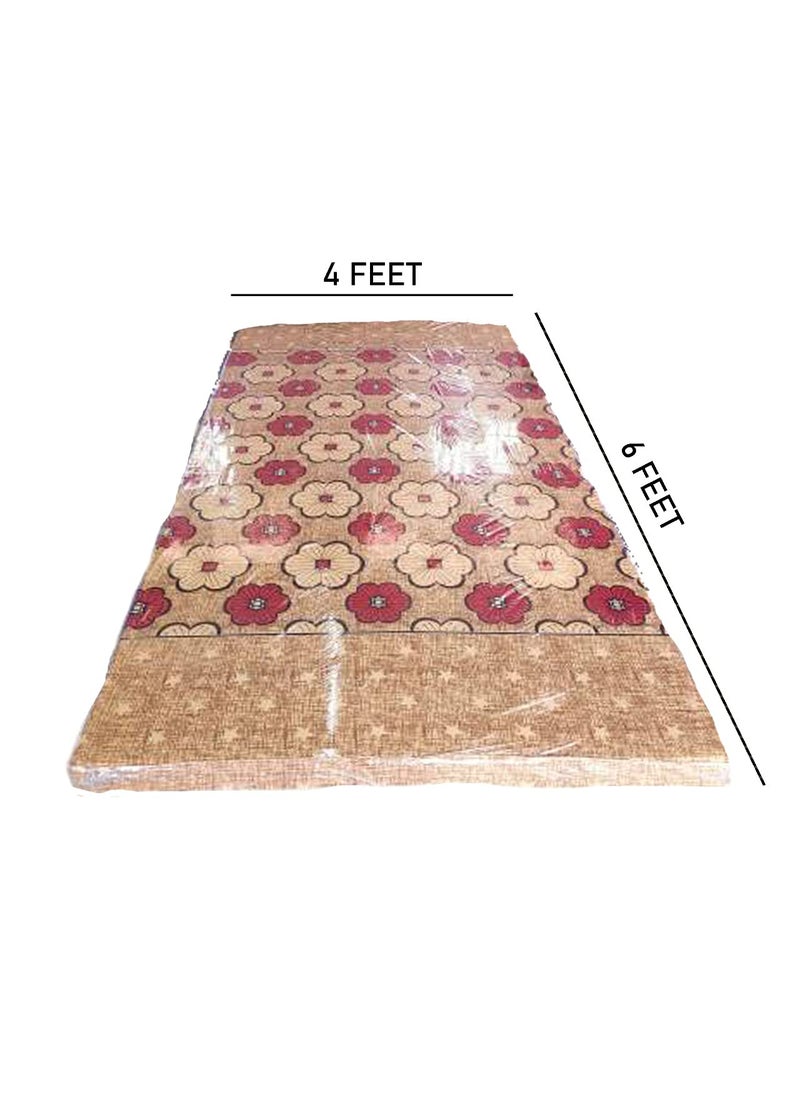 Nivedha Mattress Multipurpose Durable Travel Yoga Mat Trekking Soft PU Foam Mattress 28 Density Size 6x4 ft 72x48x2inch Pack of 1