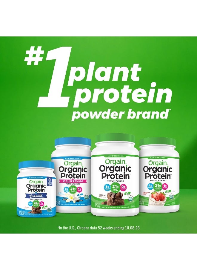 Organic Vegan Protein Powder, Creamy Chocolate Fudge