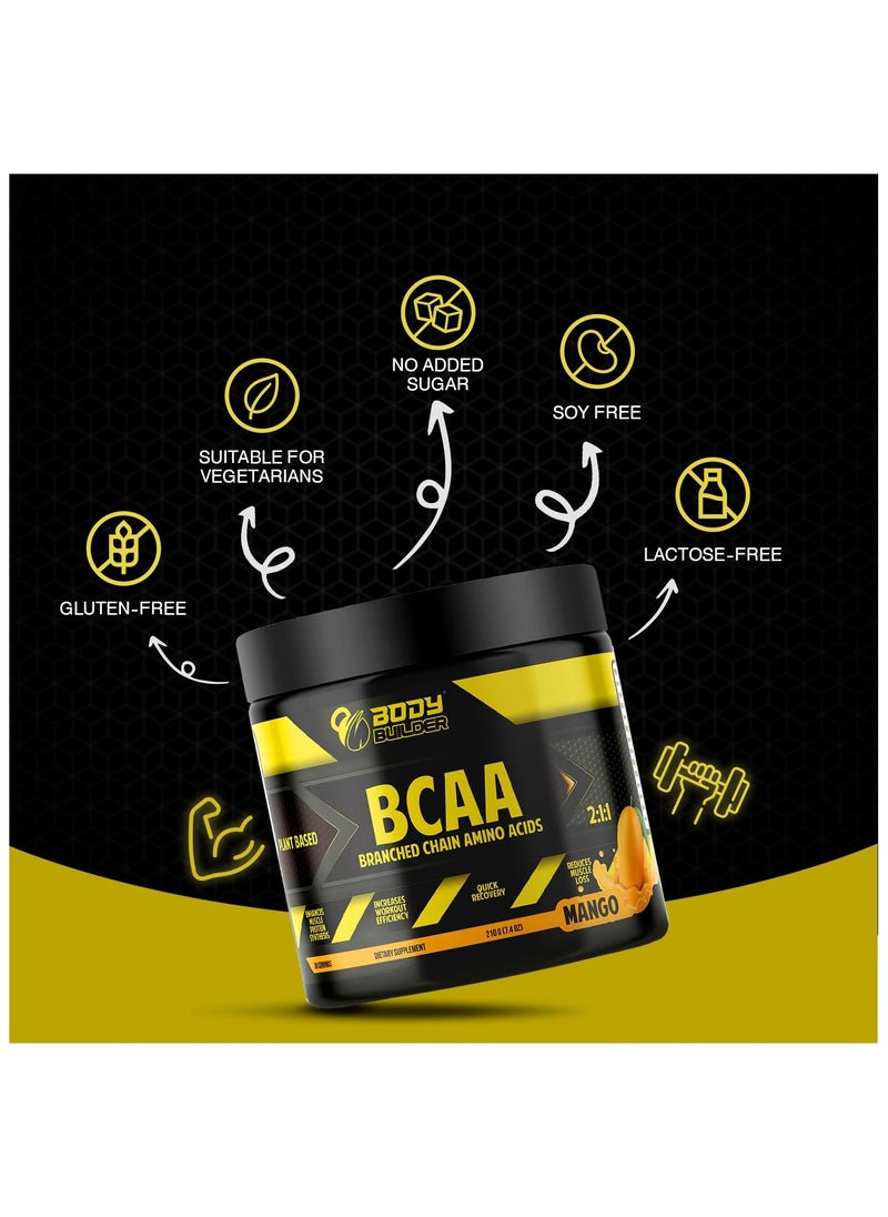 BCAA, Quick Recovery and Enhance muscle protein synthesis, Pineapple Flavor, 40 Servings-304 gm