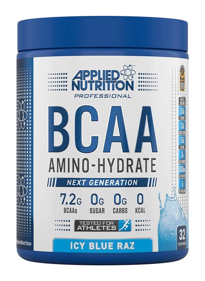 BCAA Amino Hydrate Icy Blue Raz - 32 Servings 450Gm