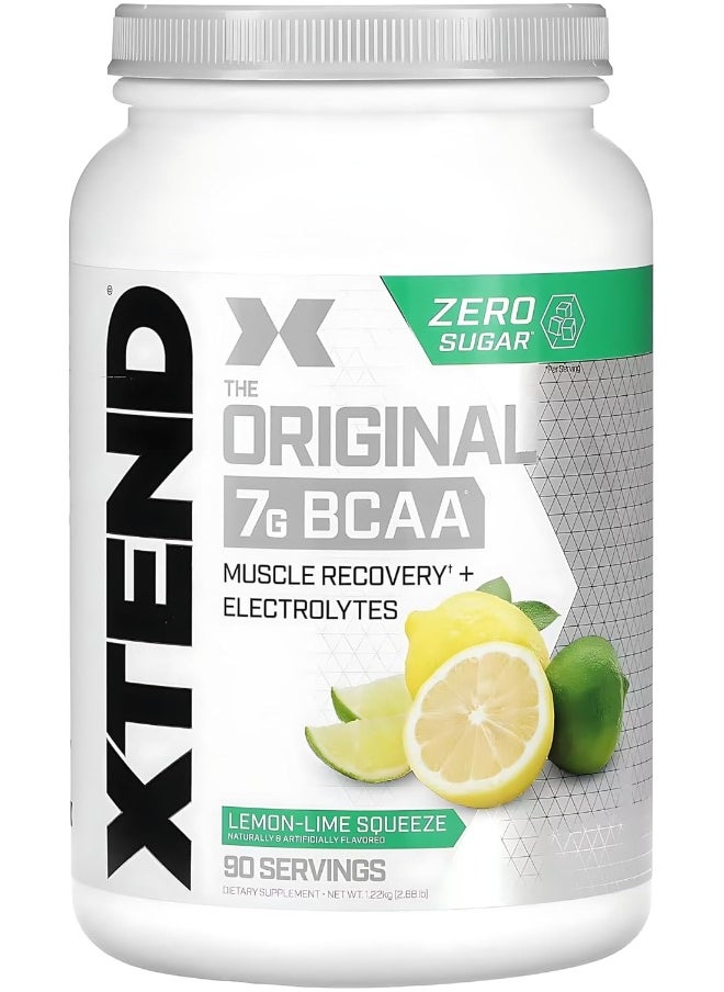 Original Bcaa Powder Lemon Lime Squeeze - Zero Calorie, Zero Carb, Zero Sugar - Post Workout Muscle Recovery Drink With Amino Acids - 7G Bcaas For Men & Women - 90 Servings (Packaging May Vary)