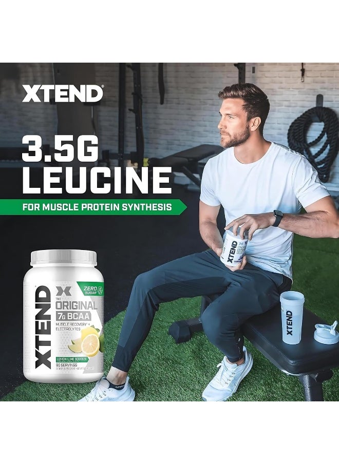 Original Bcaa Powder Lemon Lime Squeeze - Zero Calorie, Zero Carb, Zero Sugar - Post Workout Muscle Recovery Drink With Amino Acids - 7G Bcaas For Men & Women - 90 Servings (Packaging May Vary)