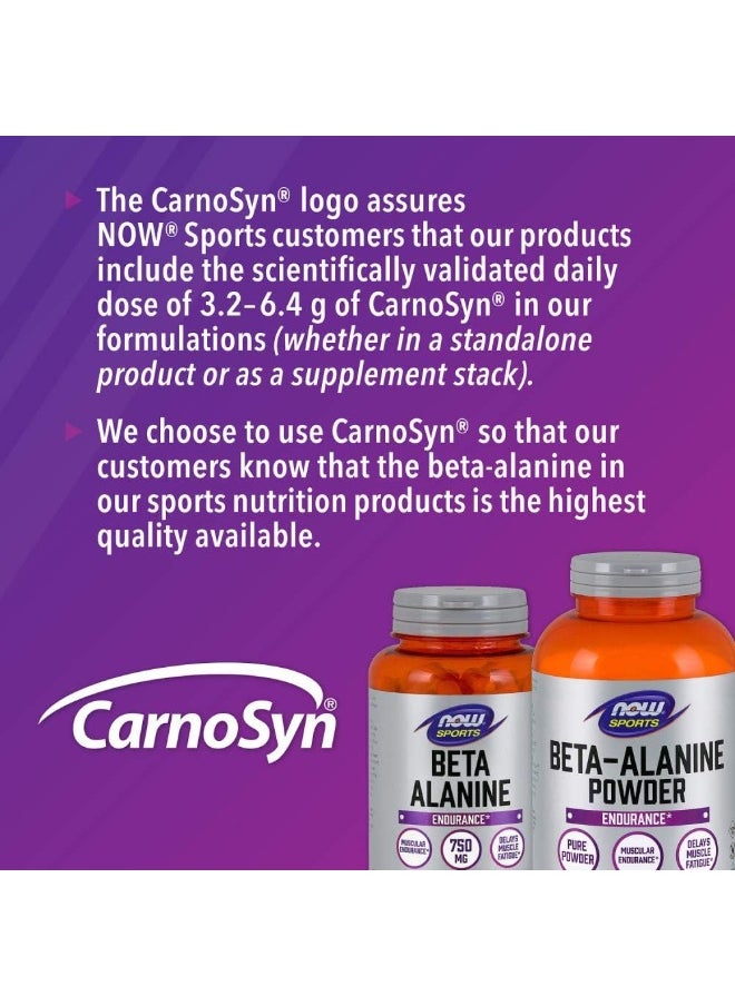 Sports Nutrition, Beta-Alanine 750 Mg, Delays Muscle Fatigue*, Endurance*, 120 Veg Capsules