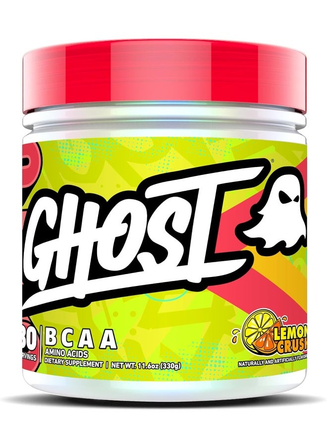 Bcaa Amino Acids, Lemon Crush - 30 Servings - Sugar-Free Intra And Post Workout Powder & Recovery Drink