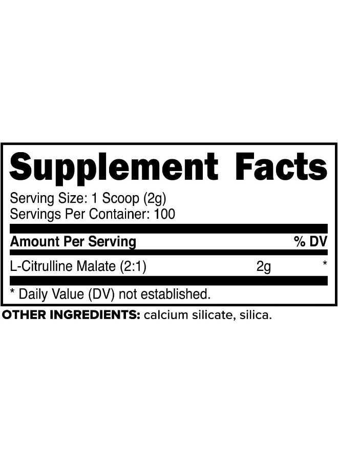 Citrulline Malate, Unflavored, 200 G