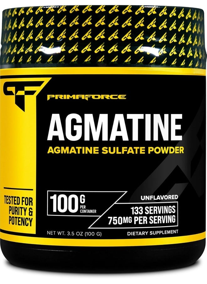 Agmatine Sulfate Powder Supplement, 100 Grams – Promotes Nitric Oxide Production / Enhances Performance