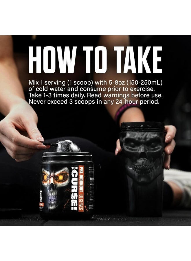 Cobra Labs, The Curse, Pre Workout, Lemon Rush, 0.55 Lbs (250 G)