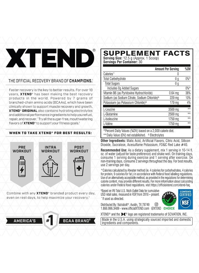 Scivation Bcaas Watermelon, 375 Gm - 30 Serving