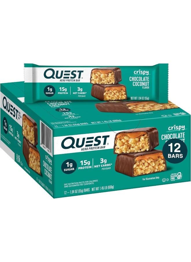Chocolate Coconut Hero Bar - 12Ct