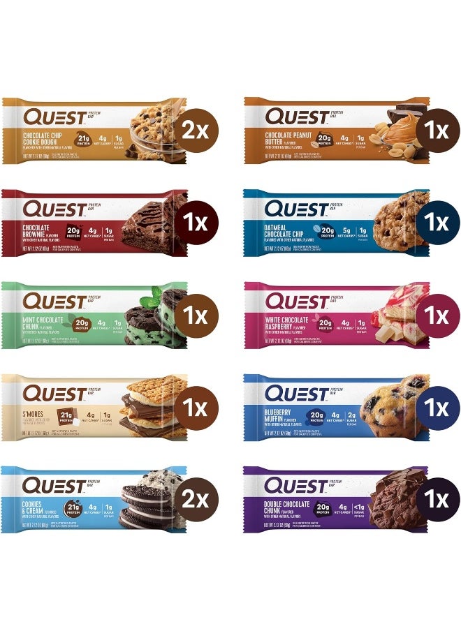 Nutrition Ultimate Variety Pack Protein Bars, High Protein, Low Carb, Gluten Free, Keto Friendly, 12 Count