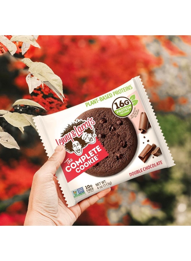 The Complete Cookie, Double Chocolate, Soft Baked, 16G Plant Protein, Vegan, Non-Gmo, 4 Ounce Cookie (Pack Of 12)