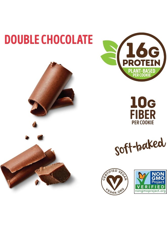The Complete Cookie, Double Chocolate, Soft Baked, 16G Plant Protein, Vegan, Non-Gmo, 4 Ounce Cookie (Pack Of 12)